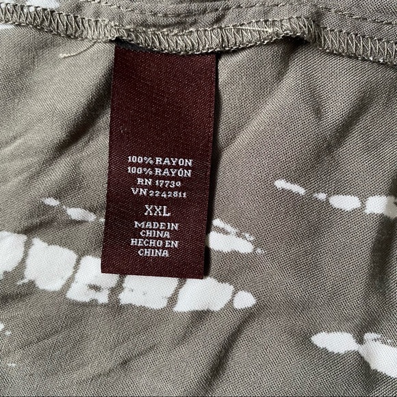 NWT Knox Rose olive tie dye open front top - Picture 8 of 11